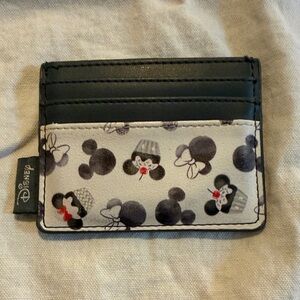Loungefly Disney Mickey Mouse Cupcake Card Holder - Black and White